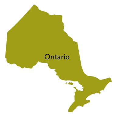 map of Ontario