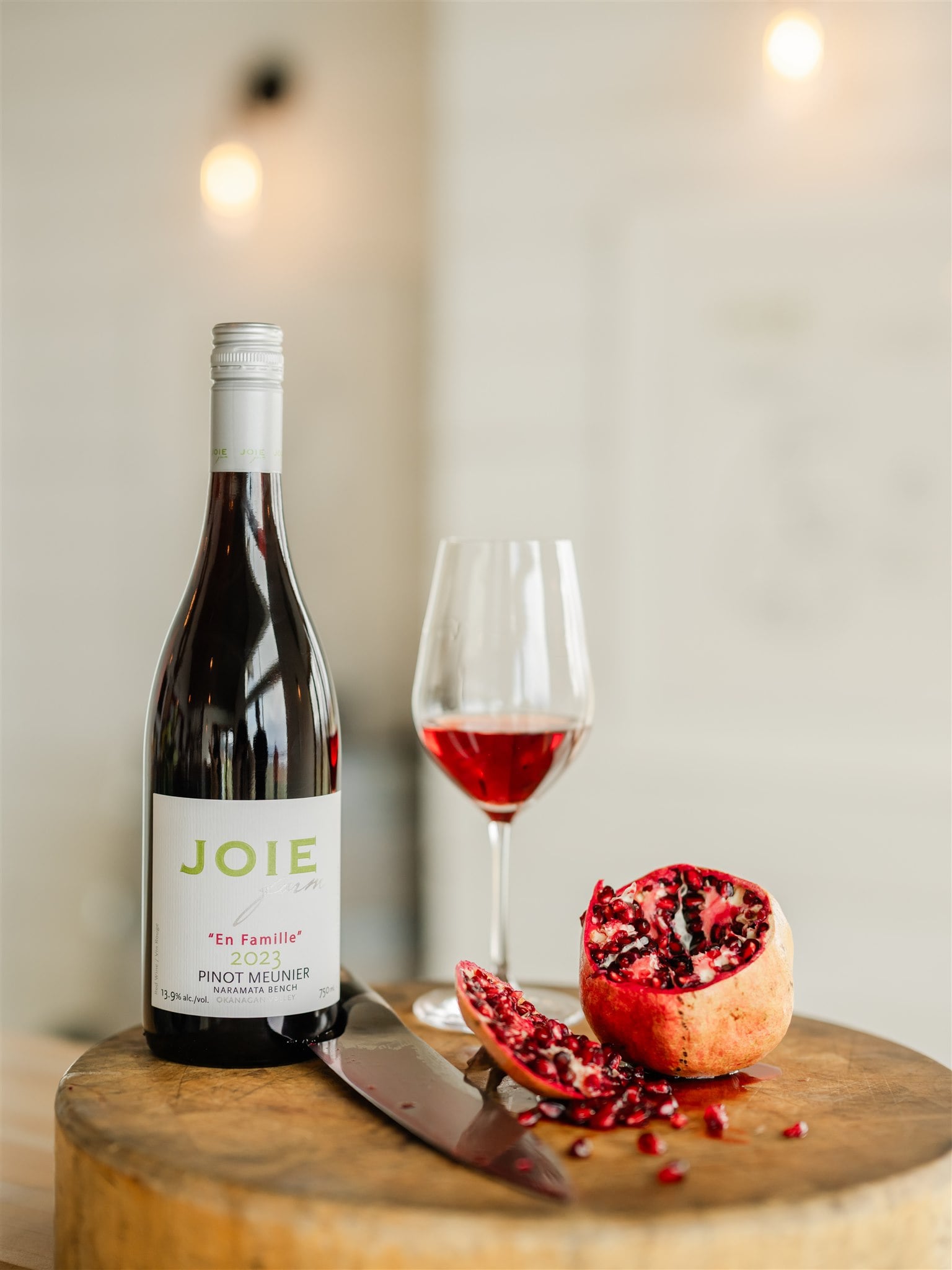 Pinot Meunier and pomegranate